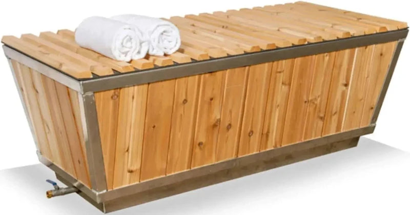 The Polar Cold Plunge Tub | The Polar Cold Plunge Tub | Ice Bath, Stainless Steel Interior| Coldture Water Chiller |No Cover