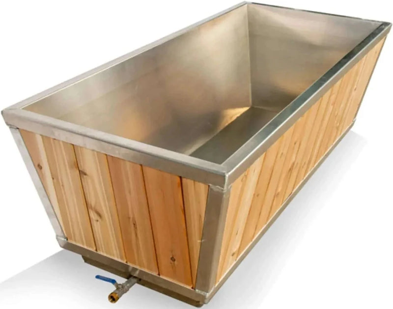 The Polar Cold Plunge Tub | The Polar Cold Plunge Tub | Ice Bath, Stainless Steel Interior| Coldture Water Chiller |No Cover