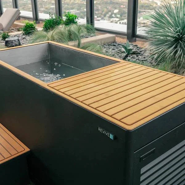 Luxury Cold Plunge: Sleek Ice Bath with Built-In Ice Maker